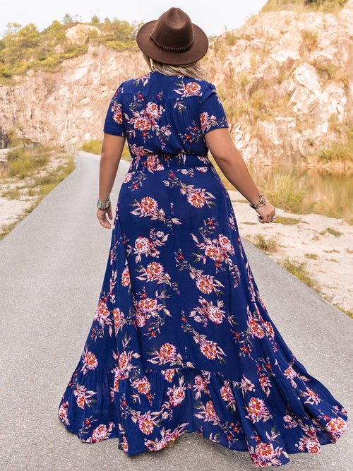 Hazel Blues® | V-Neck Maxi Dress