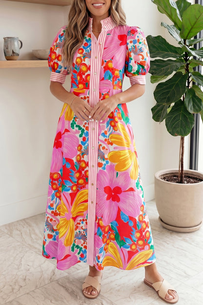 Hazel Blues® |  Garden Getaway Button Down Dress