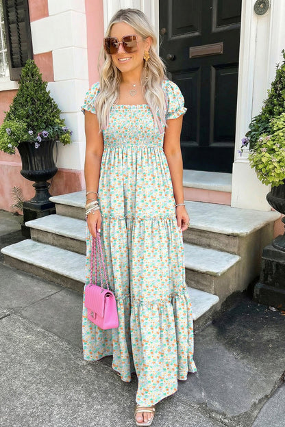 Hazel Blues® |  Sunday Bloom Dress | Floral High Rise Dress