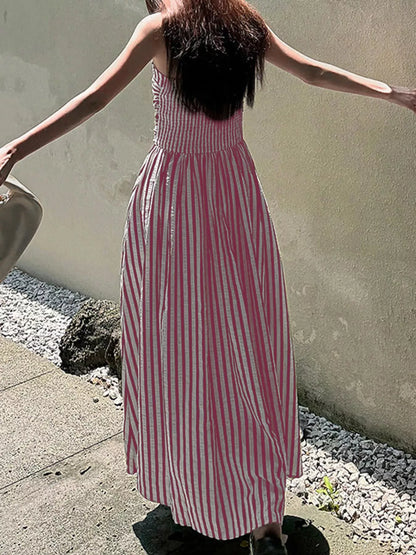 Hazel Blues® |  Striped Sleeveless Maxi Dress