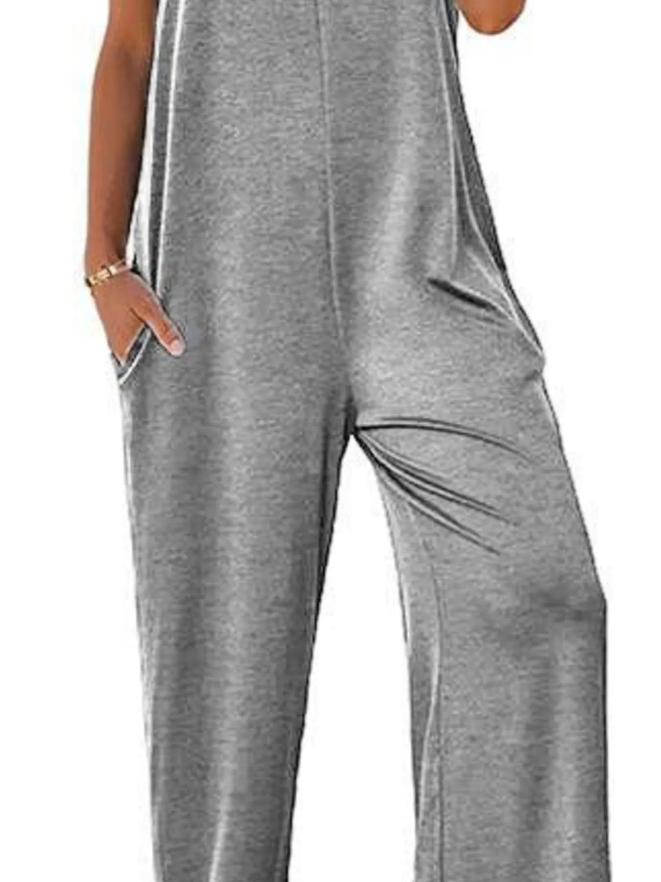 Hazel Blues® |  Sleeveless Wide Leg Casual Jumpsuit