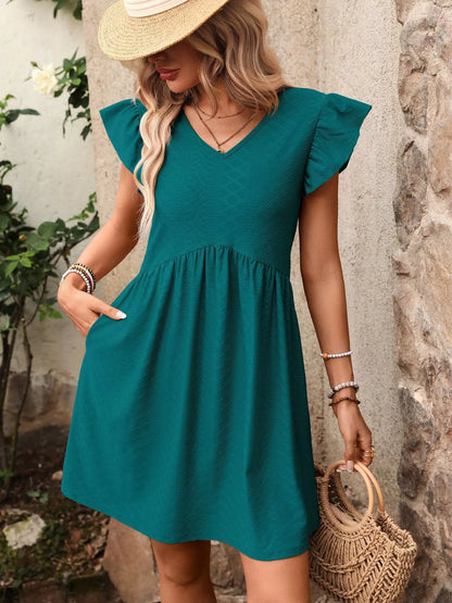 Hazel Blues® |  Ruffle Romance Dress | Ruffle Dress