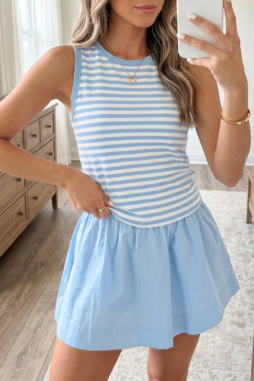 Hazel Blues® |  Stripe Right Dress | Ruffle Dress