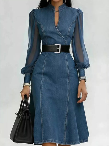 Blue Jean Baby Dress | Denim Sheer Dress