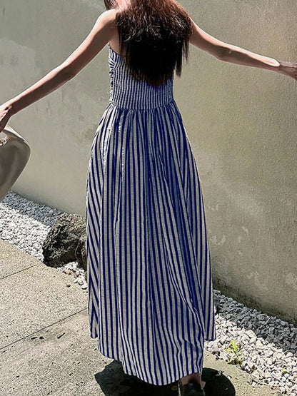 Hazel Blues® |  Striped Sleeveless Maxi Dress
