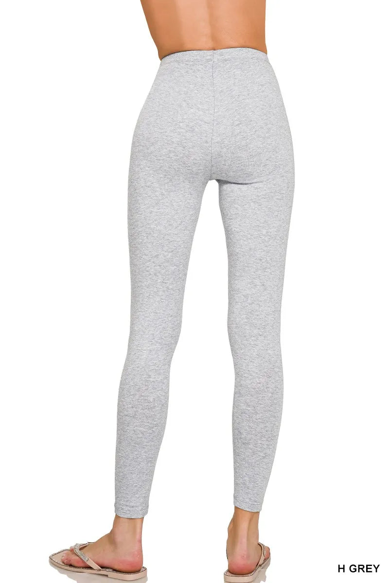 Hazel Blues® |  Zenana Premium Cotton Full Length Leggings