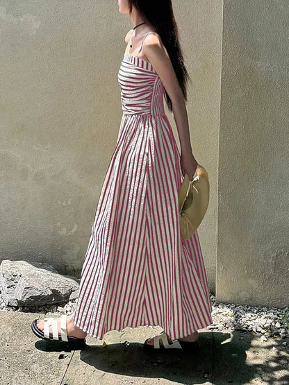 Hazel Blues® |  Striped Sleeveless Maxi Dress