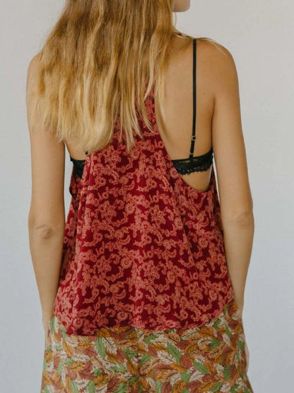 Hazel Blues® |  Printed Scoop Neck Tank