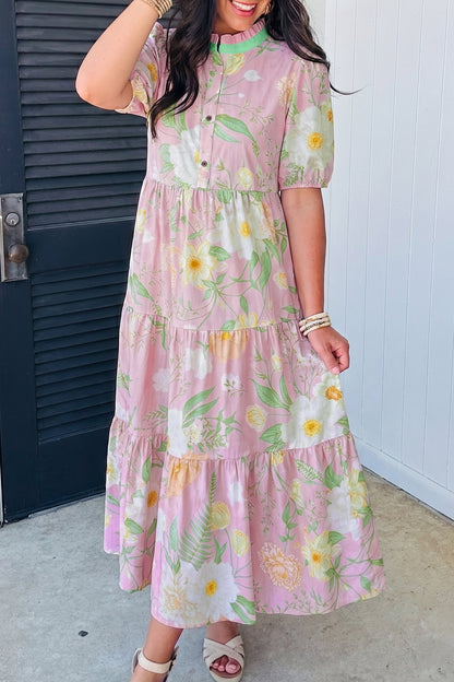 Hazel Blues® |  Sunday Bloom Dress | Floral High Rise Dress