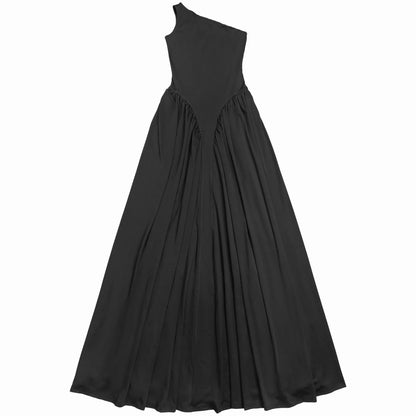 Hazel Blues® |  Ruched One-Shoulder Maxi Dress