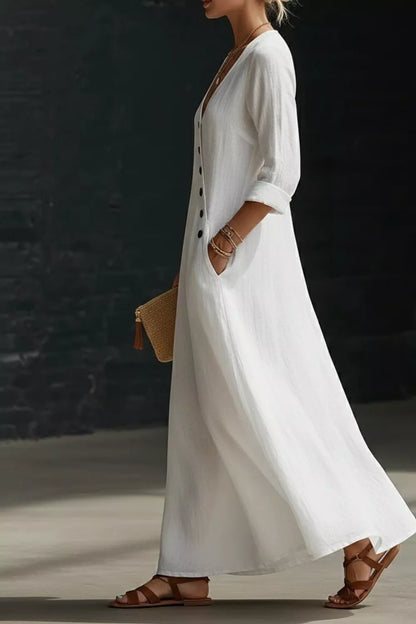 Hazel Blues® |  Surplice Long Sleeve Maxi Dress