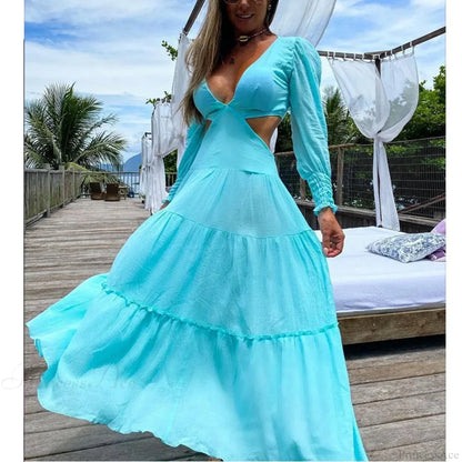 Floral Long Sleeve Beach Kimono Cover Up