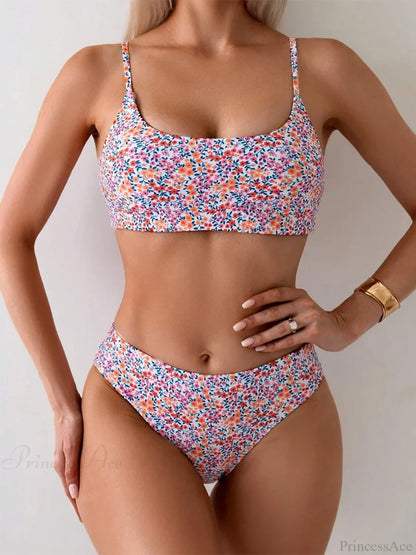 High Neck Brazilian Set Two Piece Set