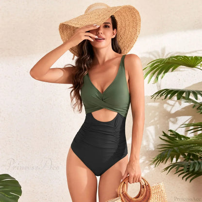 Hollow Out Solid Fashion One Piece Set