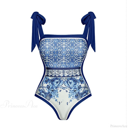 Vintage Printed Sarong Two Piece Set