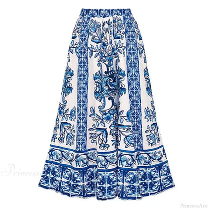Vintage Printed Sarong Two Piece Set