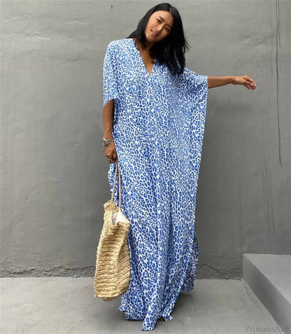 Women Swimsuit Kaftan Tunic Beach Cover Up