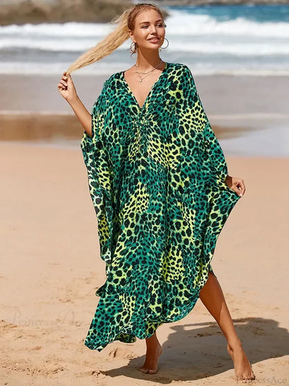 Zebra Stripes Long Dress Cover Up