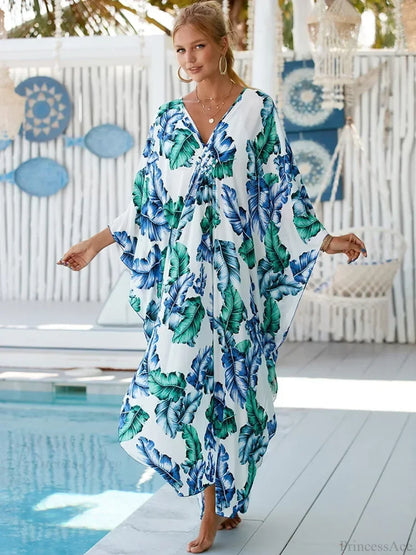 Zebra Stripes Long Dress Cover Up